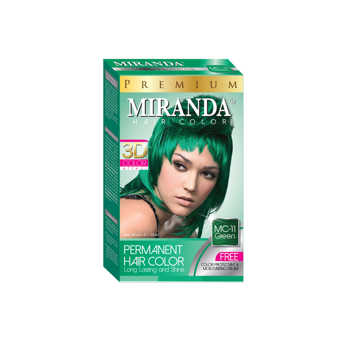 Miranda Hair Color Green 30ml Official Store